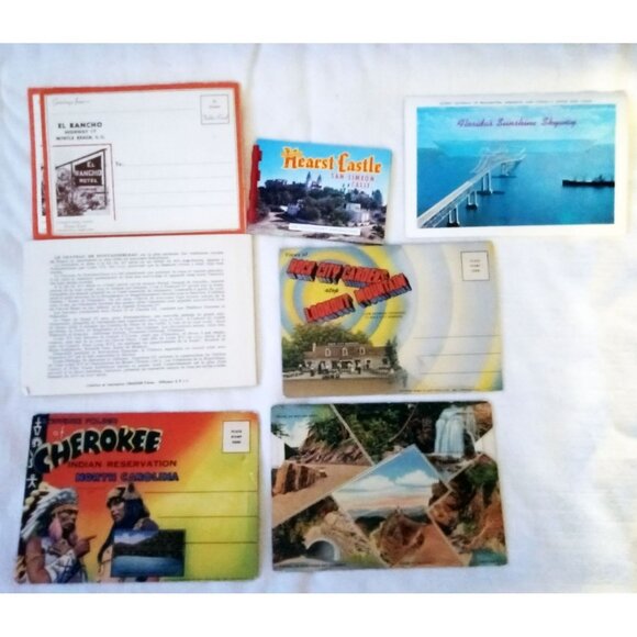 Postcards 7 Unposted Vintage El Rancho Sarasota Rock City Gardens Fontainebleau - Picture 2 of 14